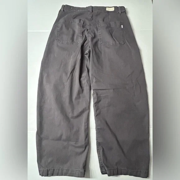 AG Adriano Goldschmied Fiona Trouser High-Rise Barrel Sulfur Misty Grey Size 32 - Picture 5 of 9